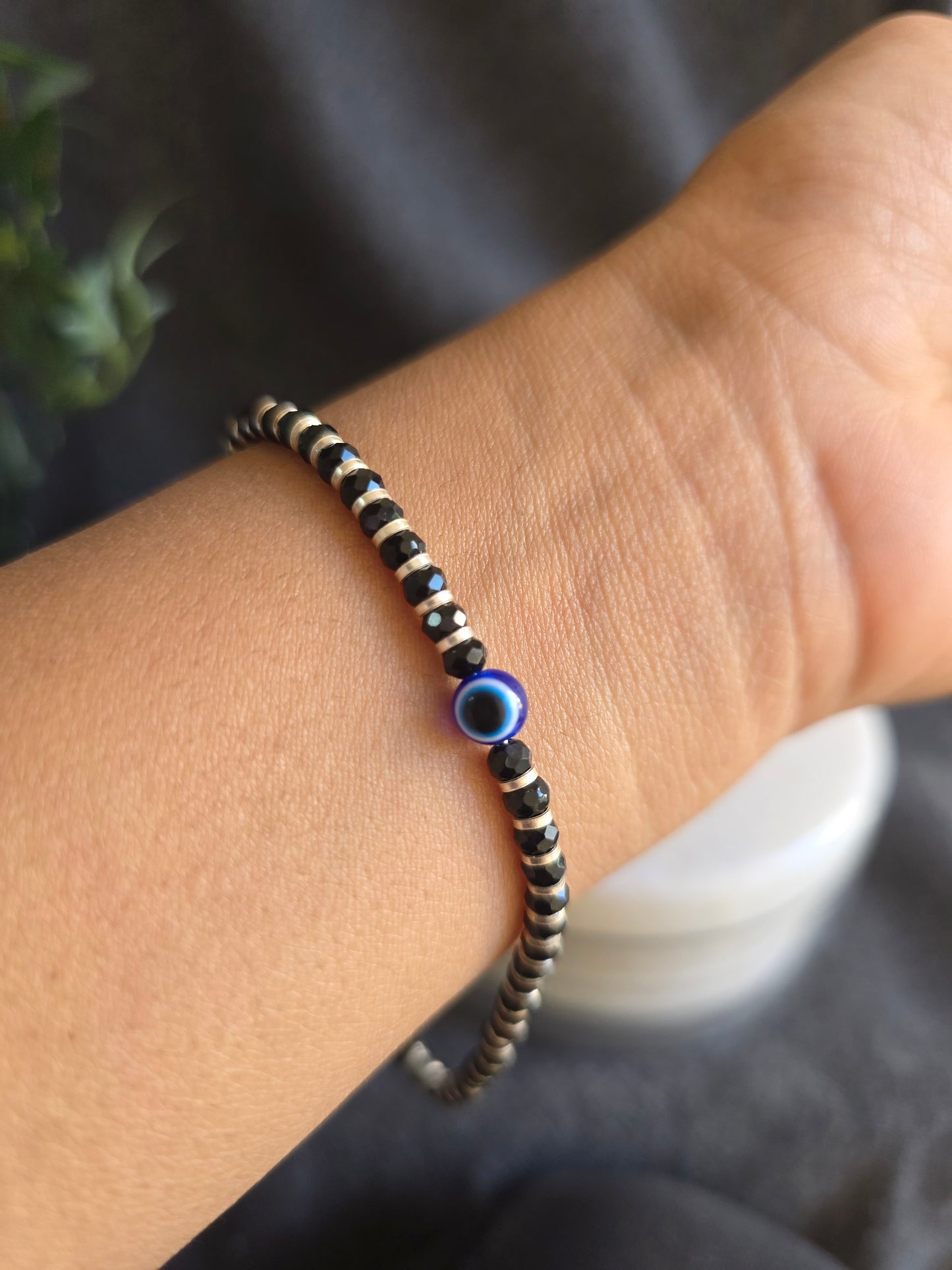 925 Sterling Silver Nazariya Slider Bracelet