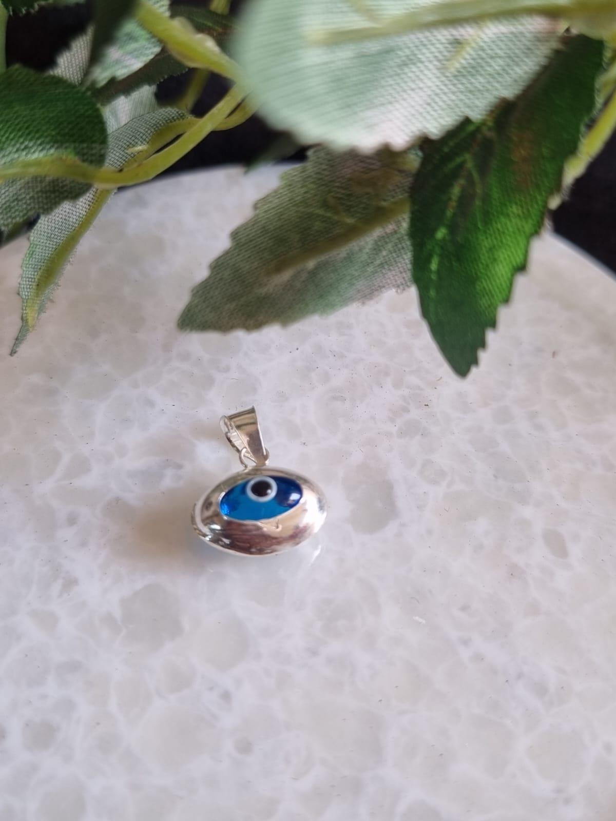 925 Sterling Silver Evil Eye Charm Pendant
