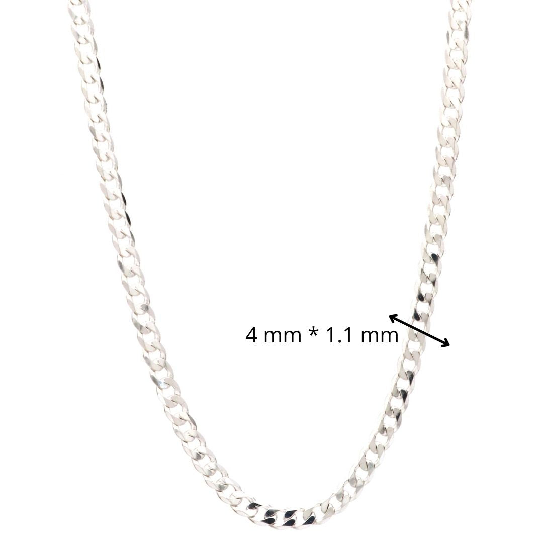 925 Sterling Silver Curb Chain