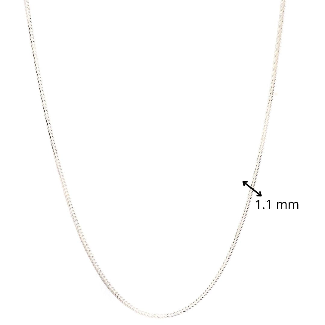 925 Sterling Silver Fox Tail Chain