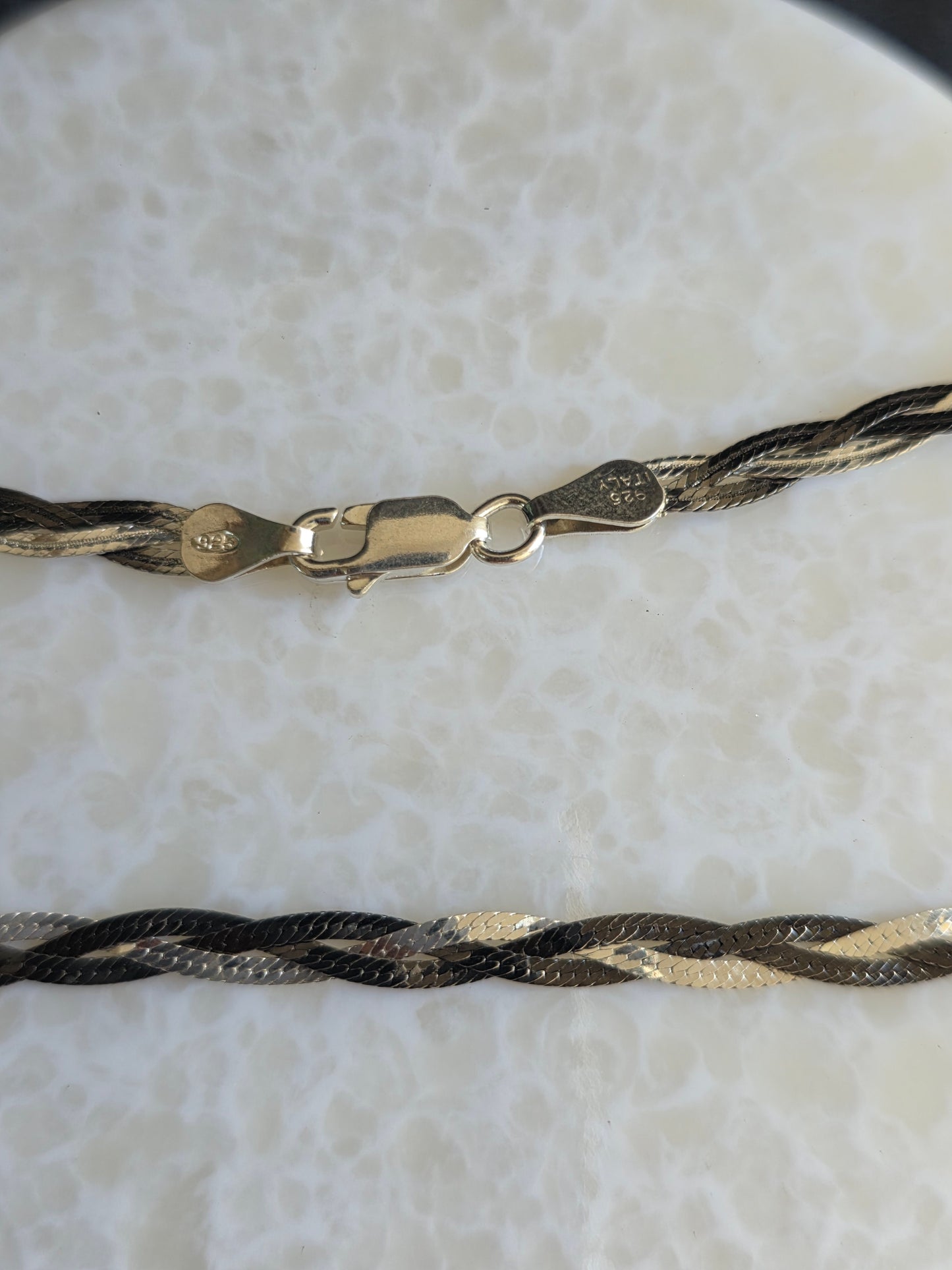 925 Sterling Silver Flat Magic Anklet