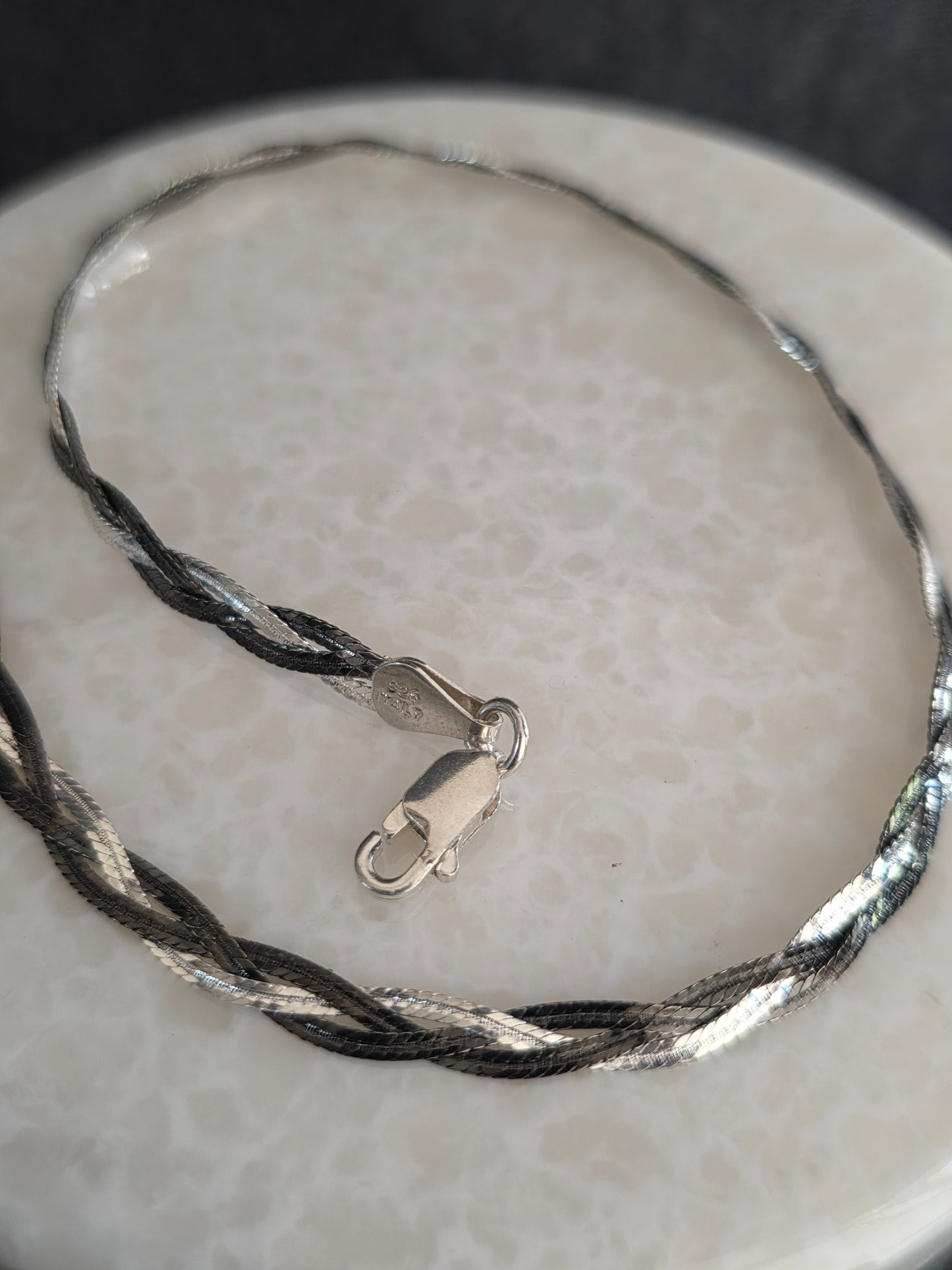 925 Sterling Silver Flat Magic Anklet