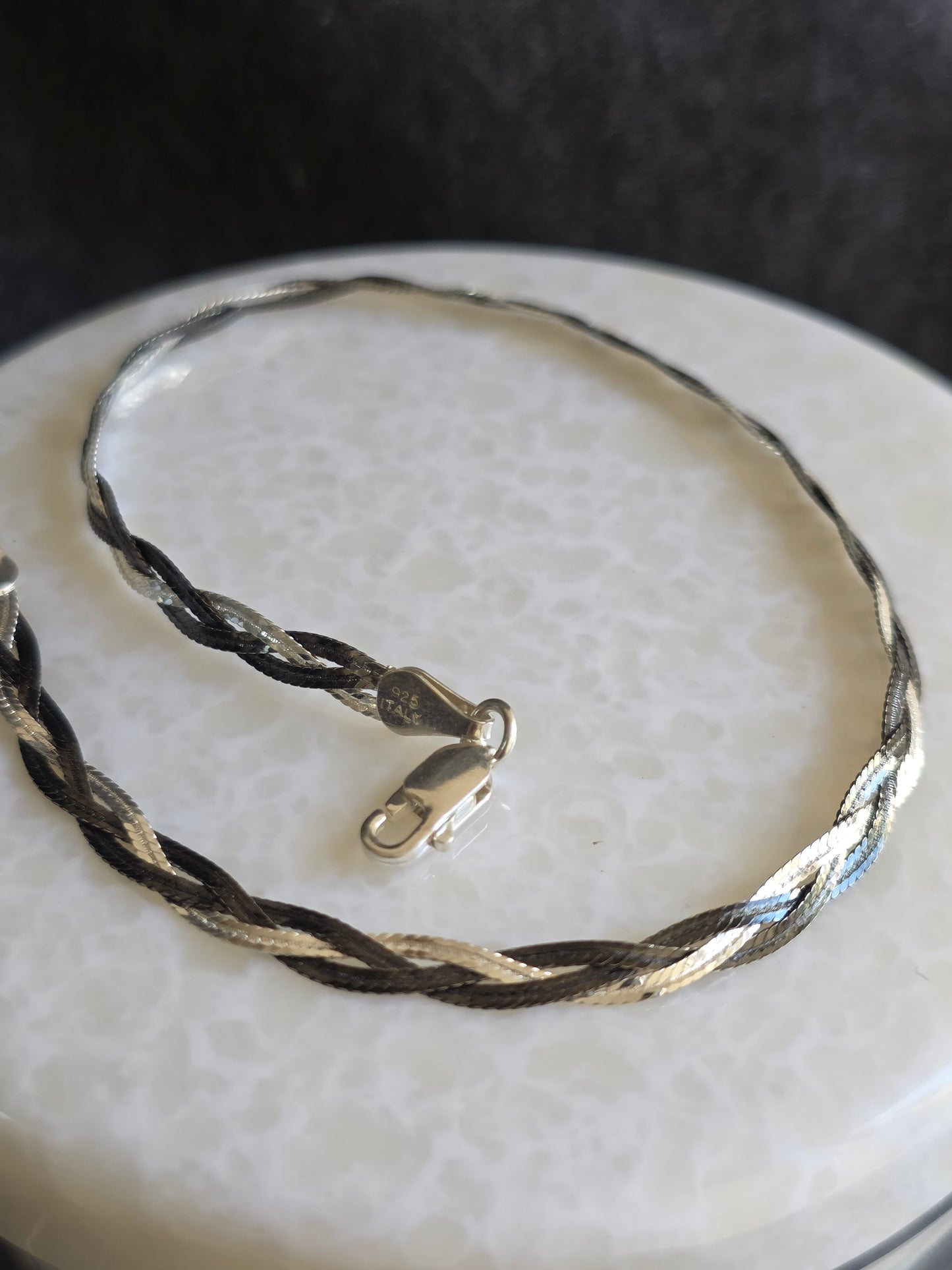 925 Sterling Silver Flat Magic Anklet