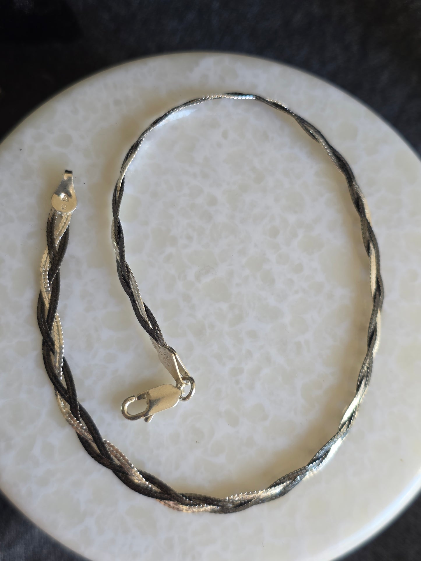 925 Sterling Silver Flat Magic Anklet