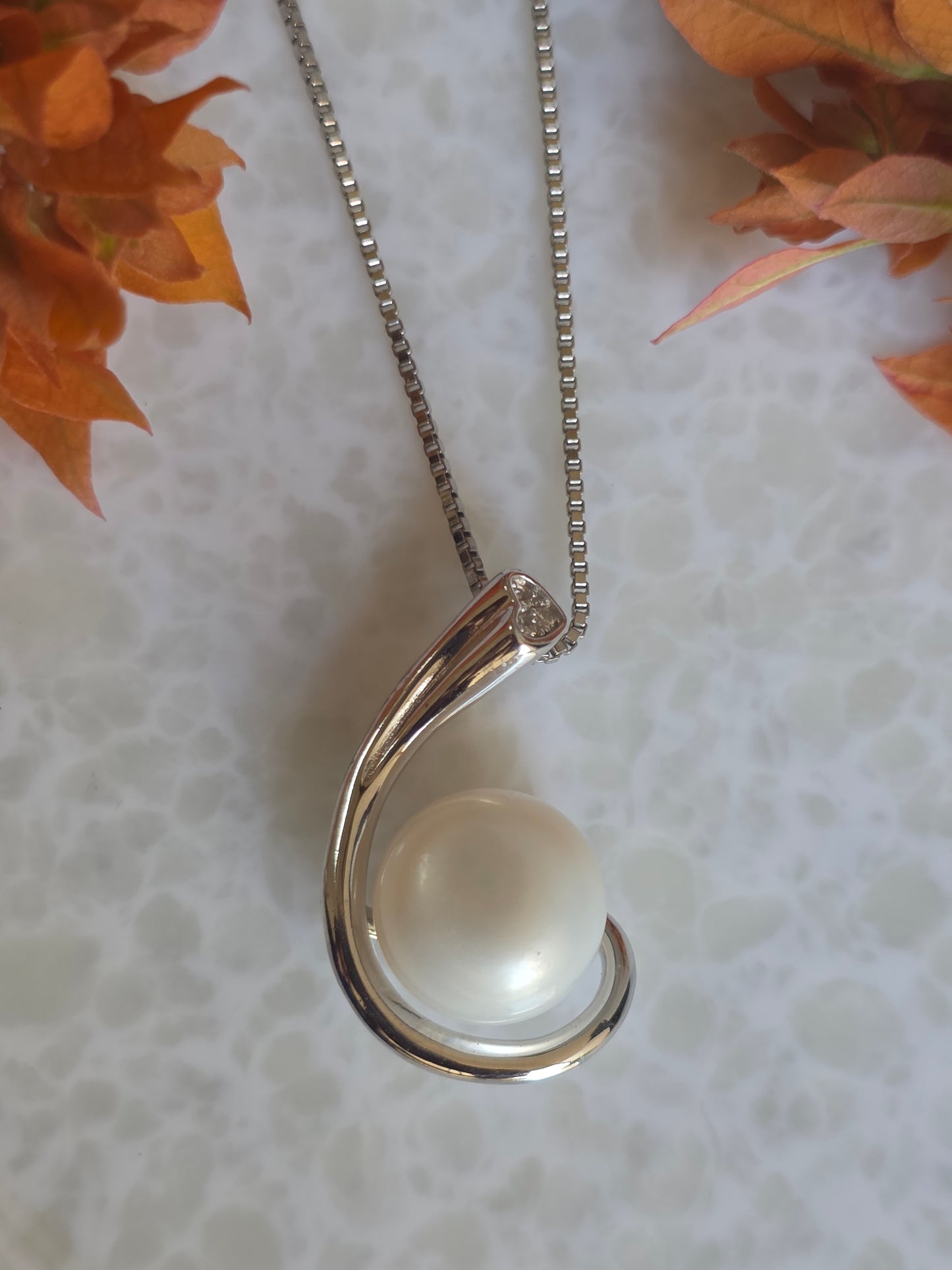 925 Sterling Silver Natural Pearl Jewelry Set