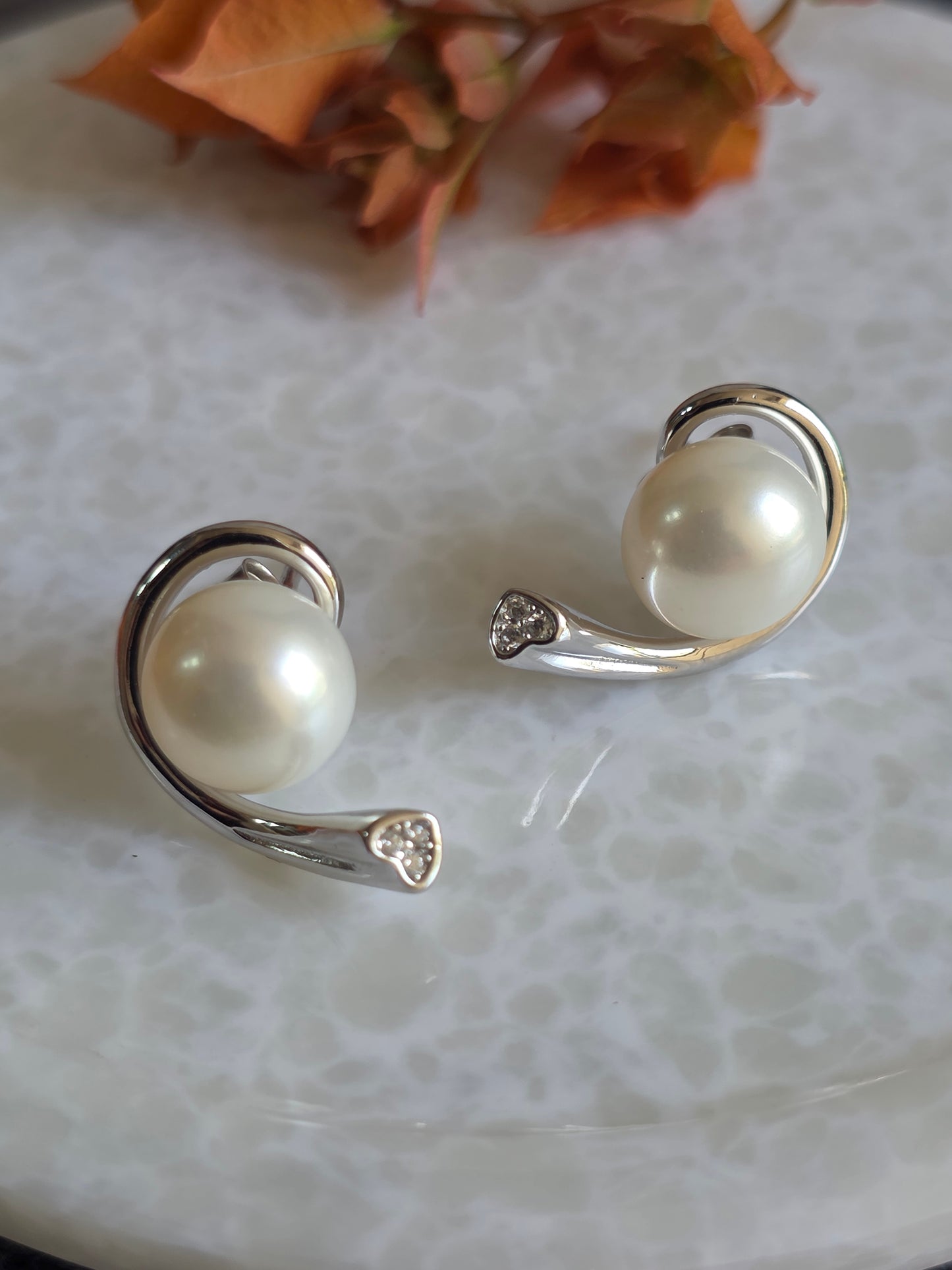 925 Sterling Silver Natural Pearl Jewelry Set