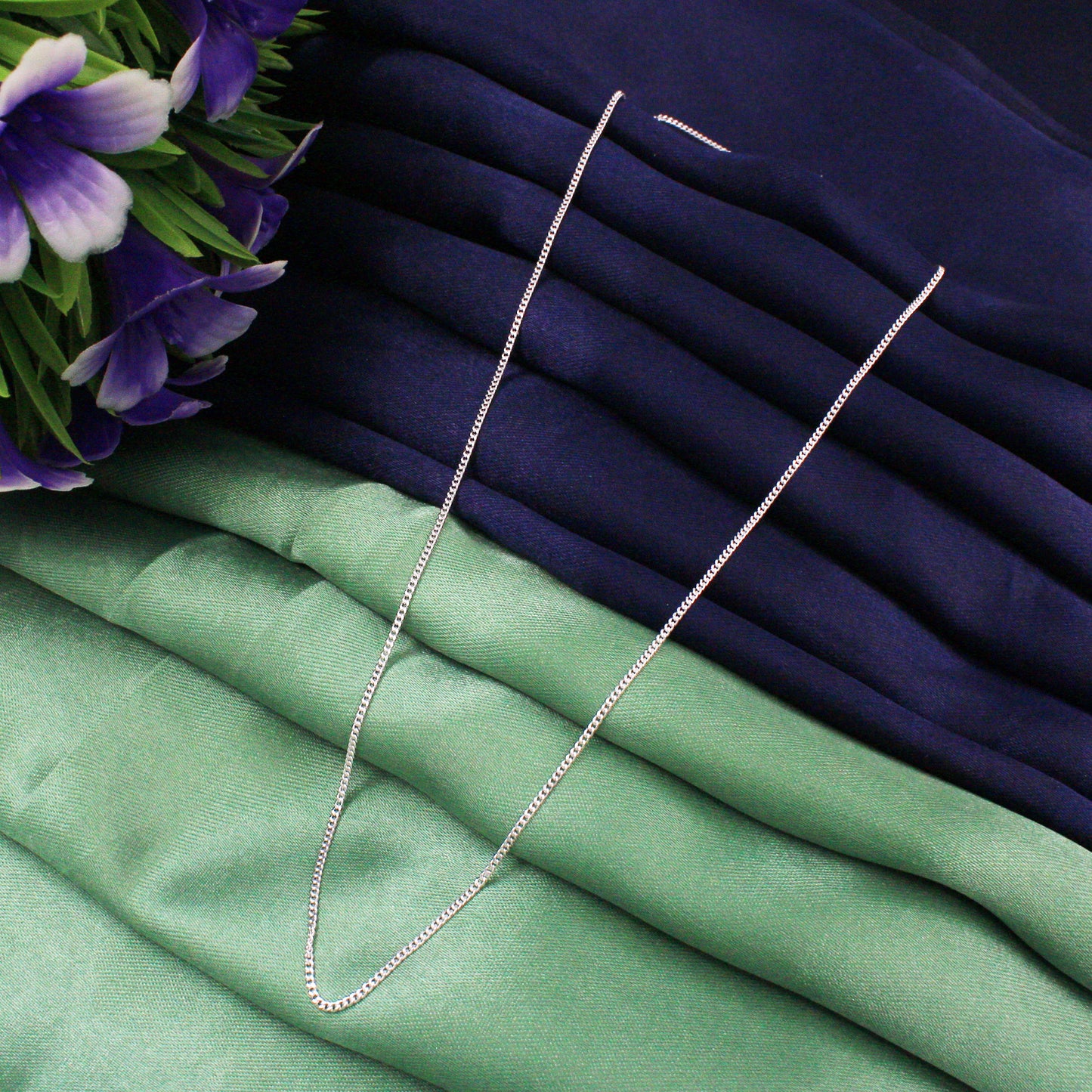 925 Sterling Silver Curb Chain for pendant