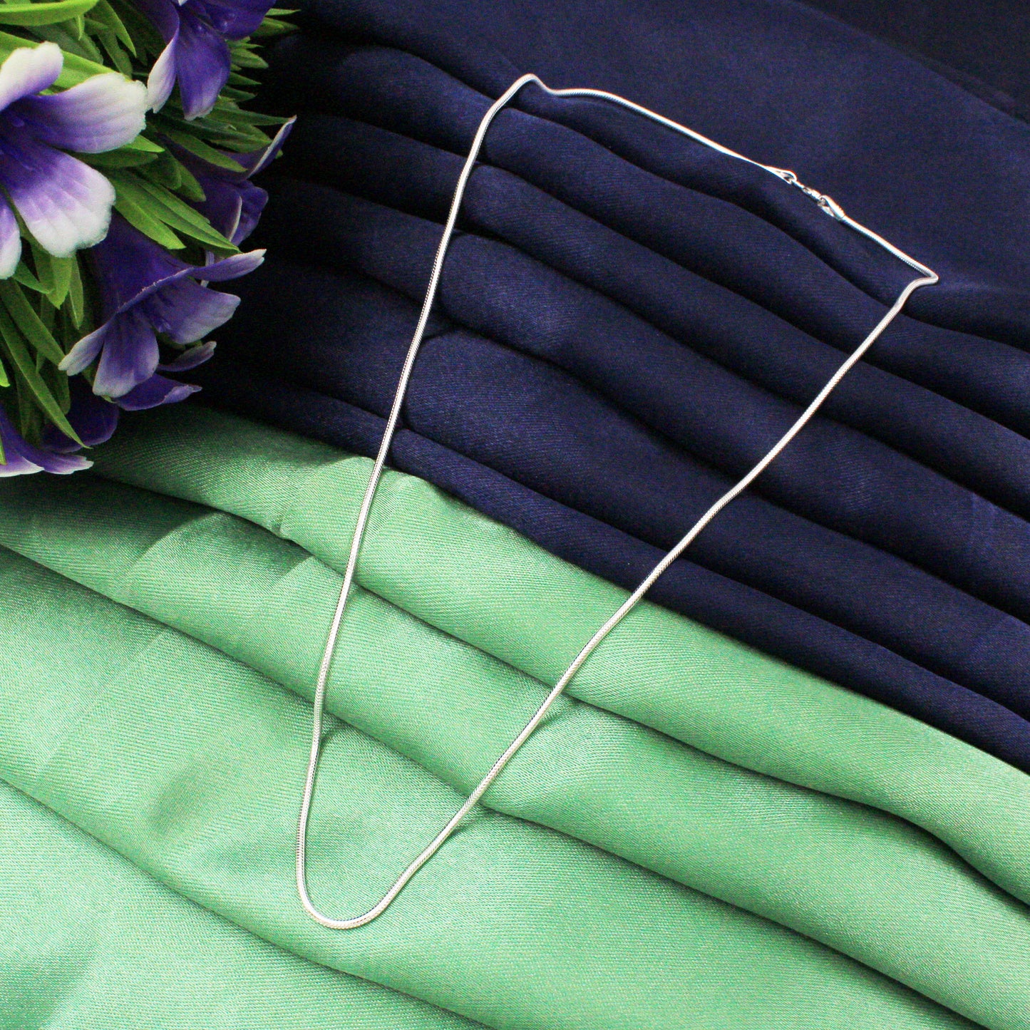 925 Sterling Silver Snake Chain for Pendant