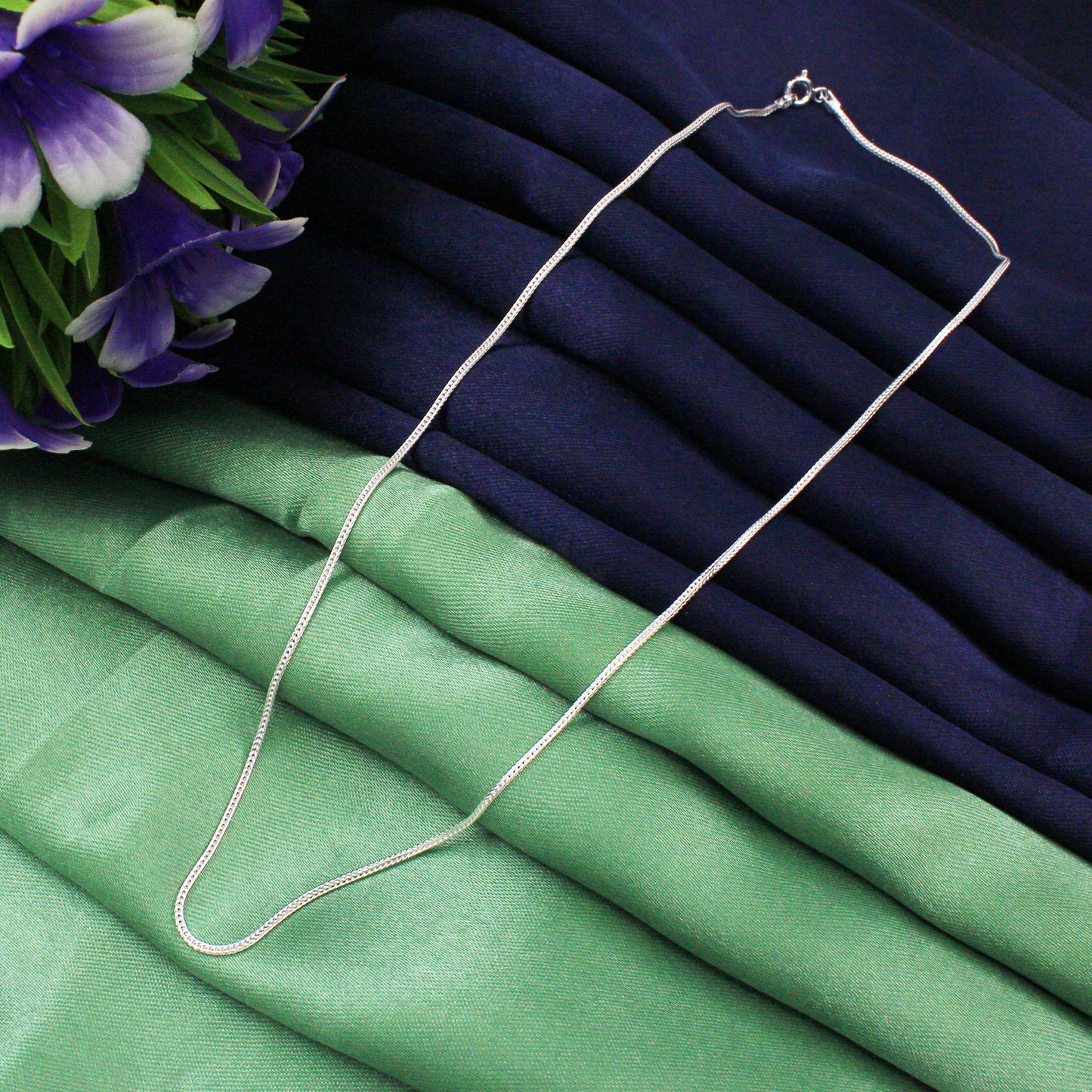 925 Sterling Silver Fox Tail Chain