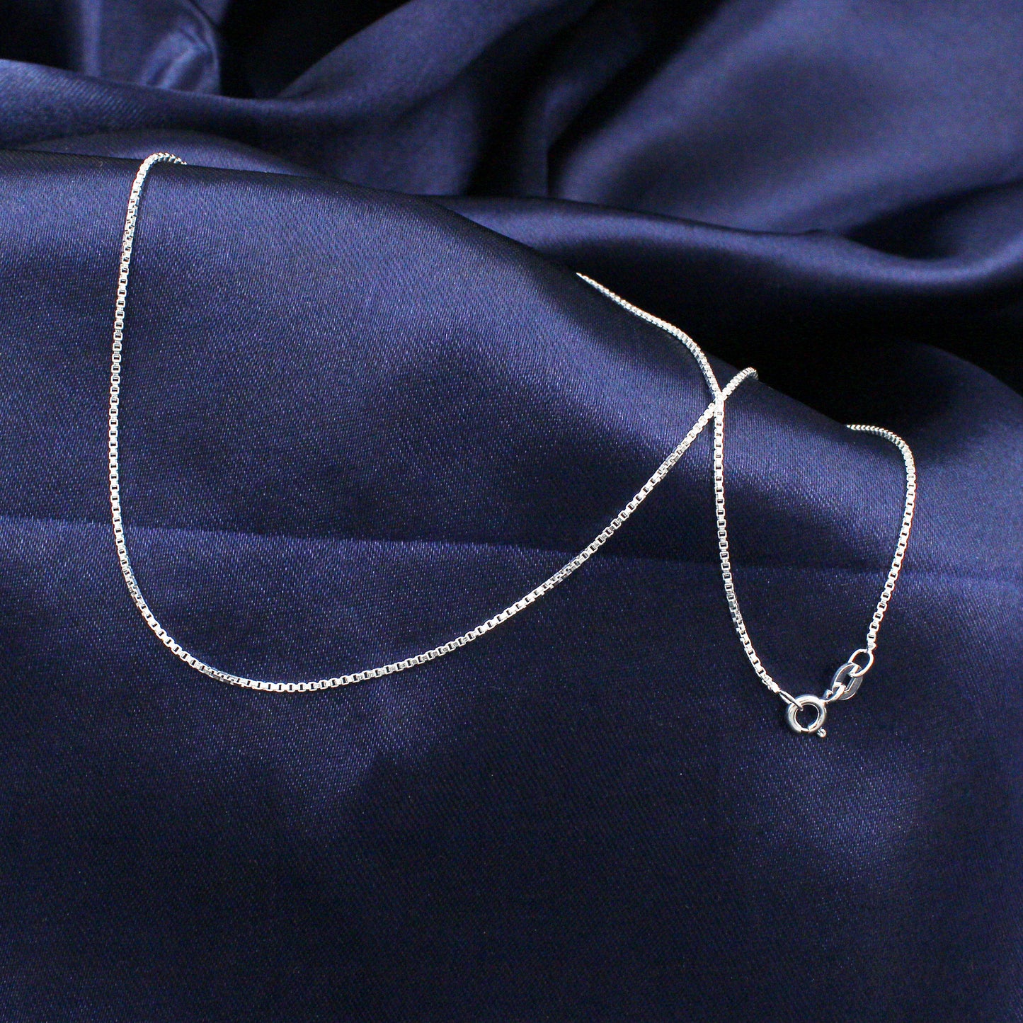 925 Sterling Silver Box Venetian Chain for pendant
