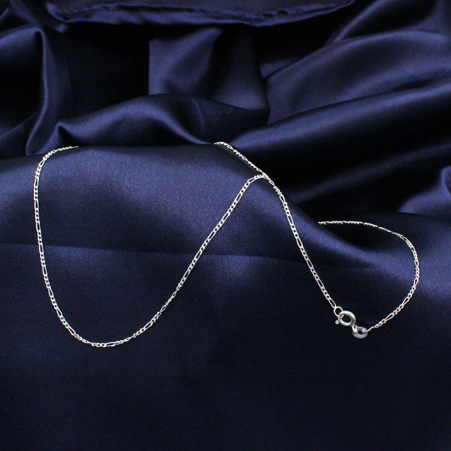925 Sterling Silver Figaro Chain (18 Inches)