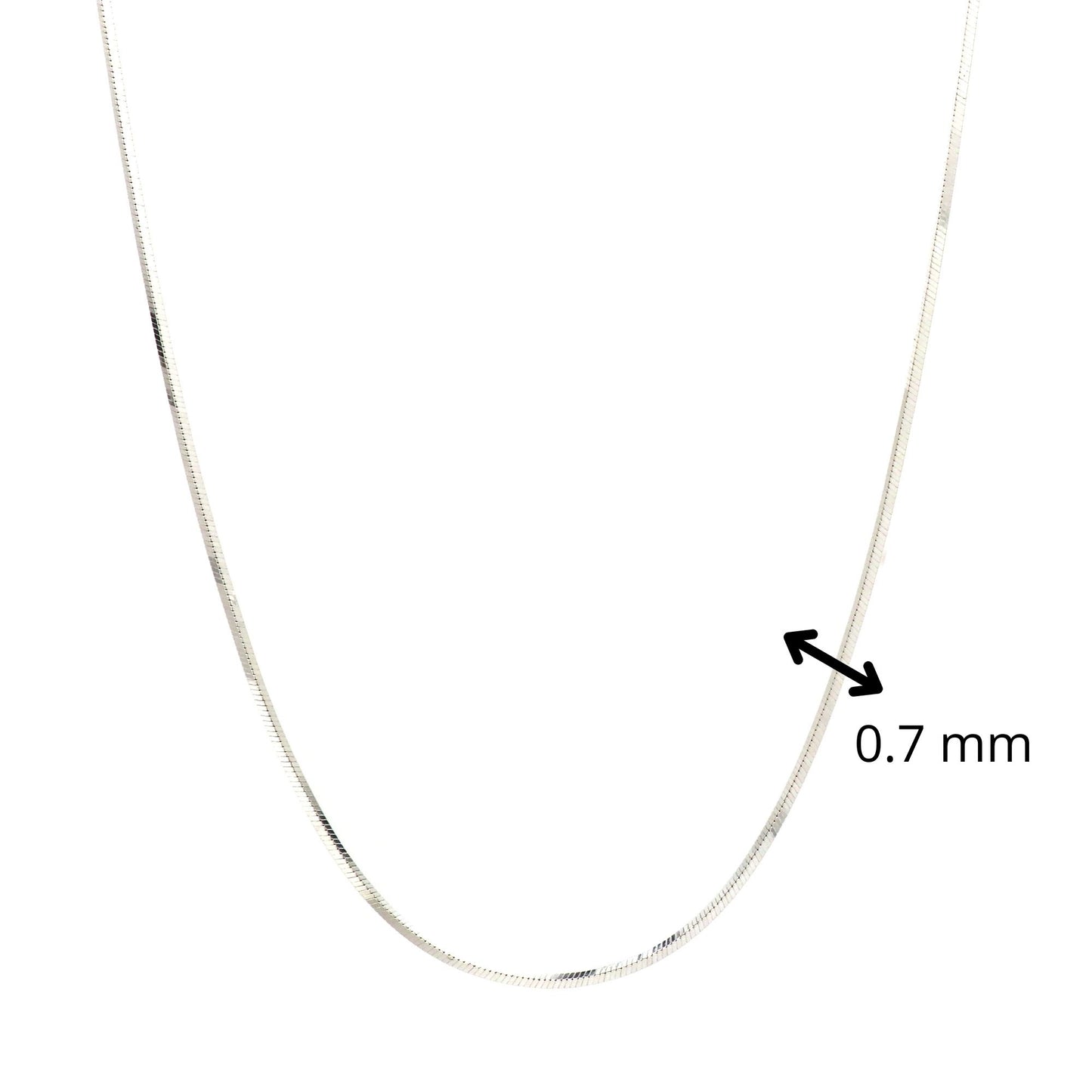 925 Sterling Silver Snake Chain (18 Inches)