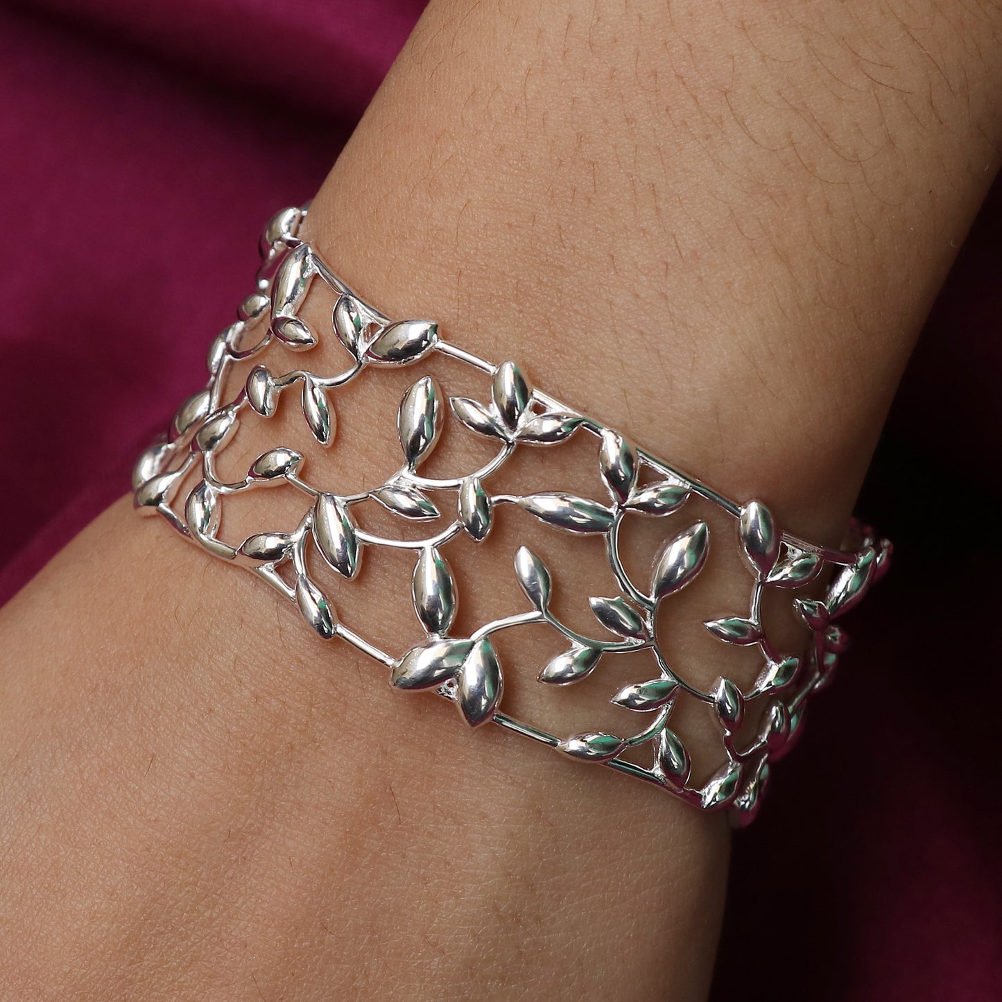 925 Sterling Silver Olive Leaf Jewelry Set