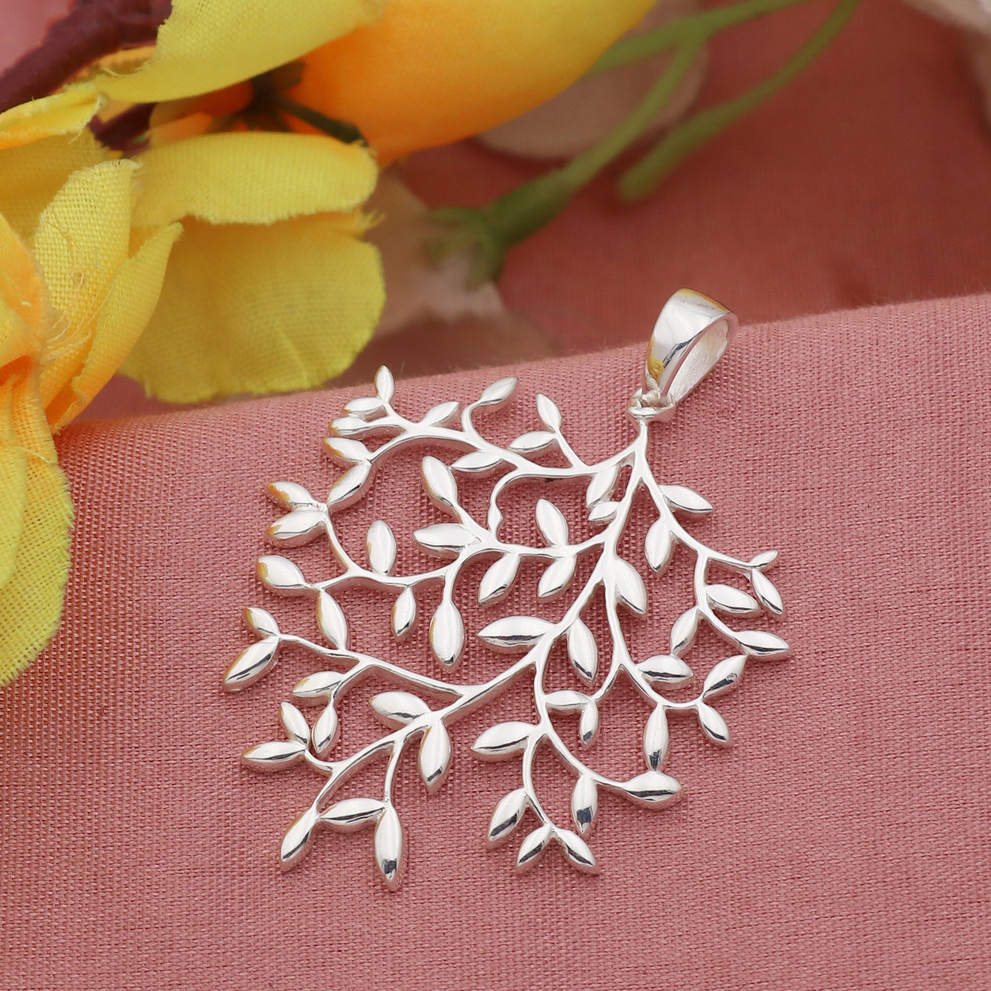 925 Sterling Silver Olive Leaf Jewelry Set