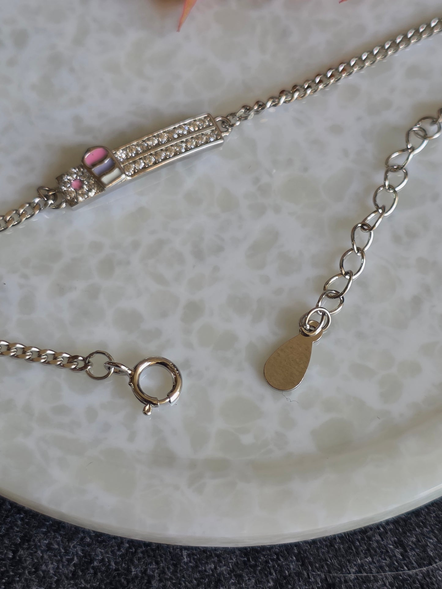 925 Sterling Silver Bar Enamel Bracelets for Kids