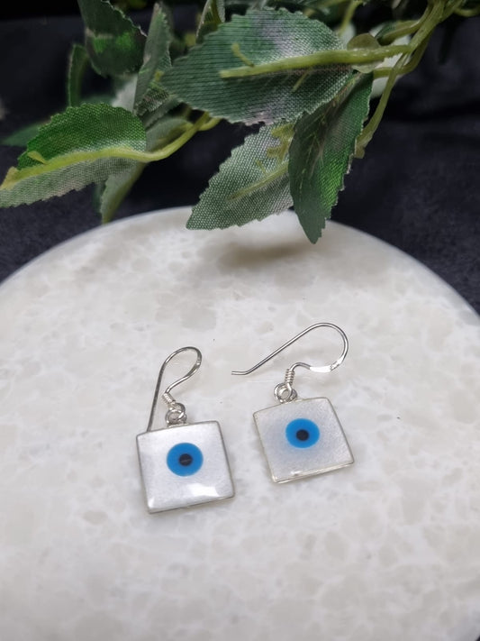 925 Sterling Silver Evil Eye Earring