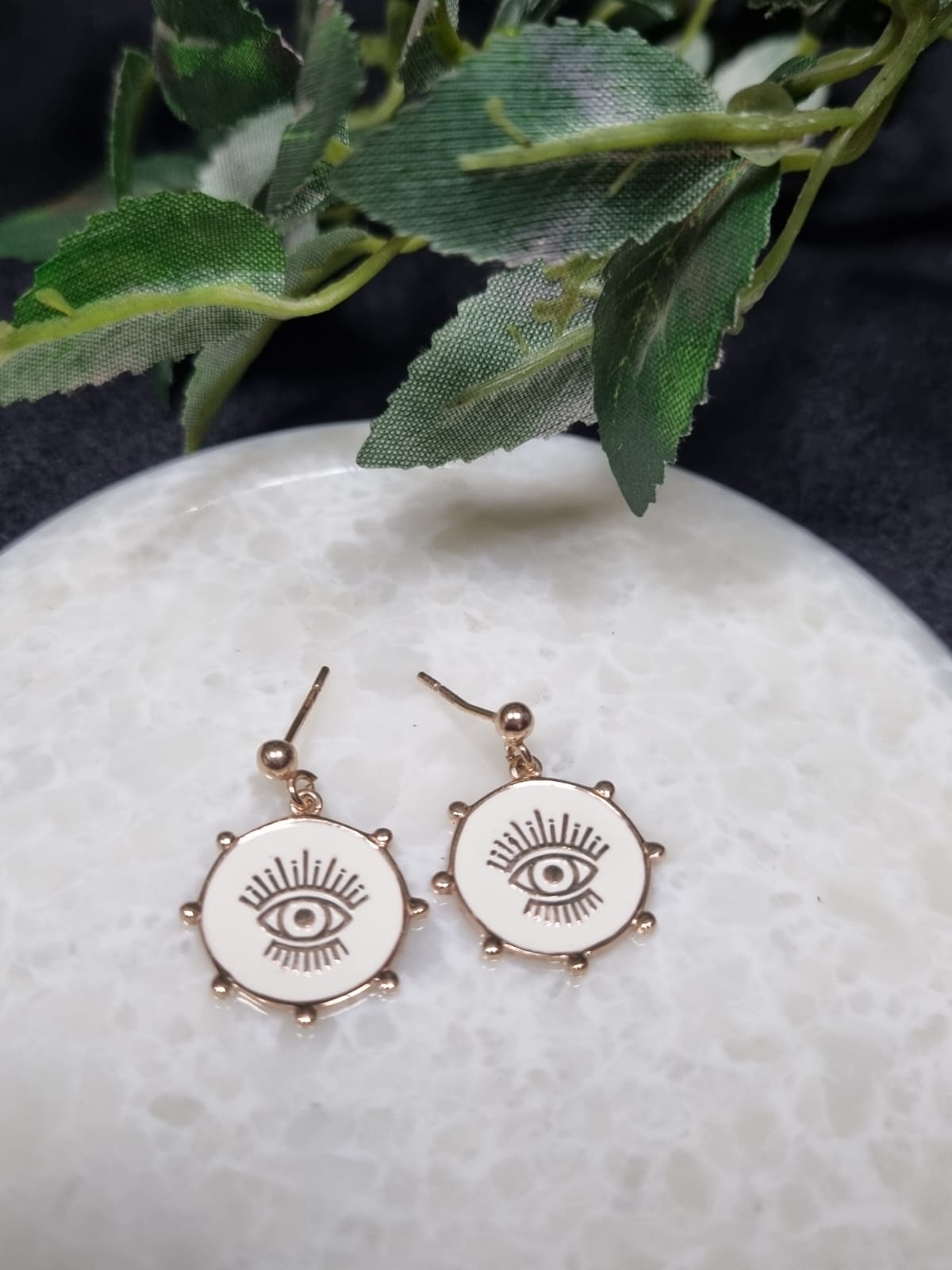 925 Sterling Silver Evil Eye Earring