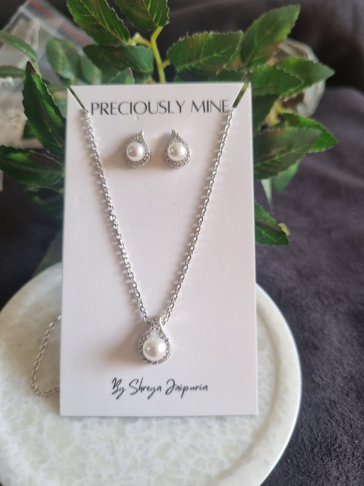 925 Sterling Silver Fresh Water Pearl Jewelry Set