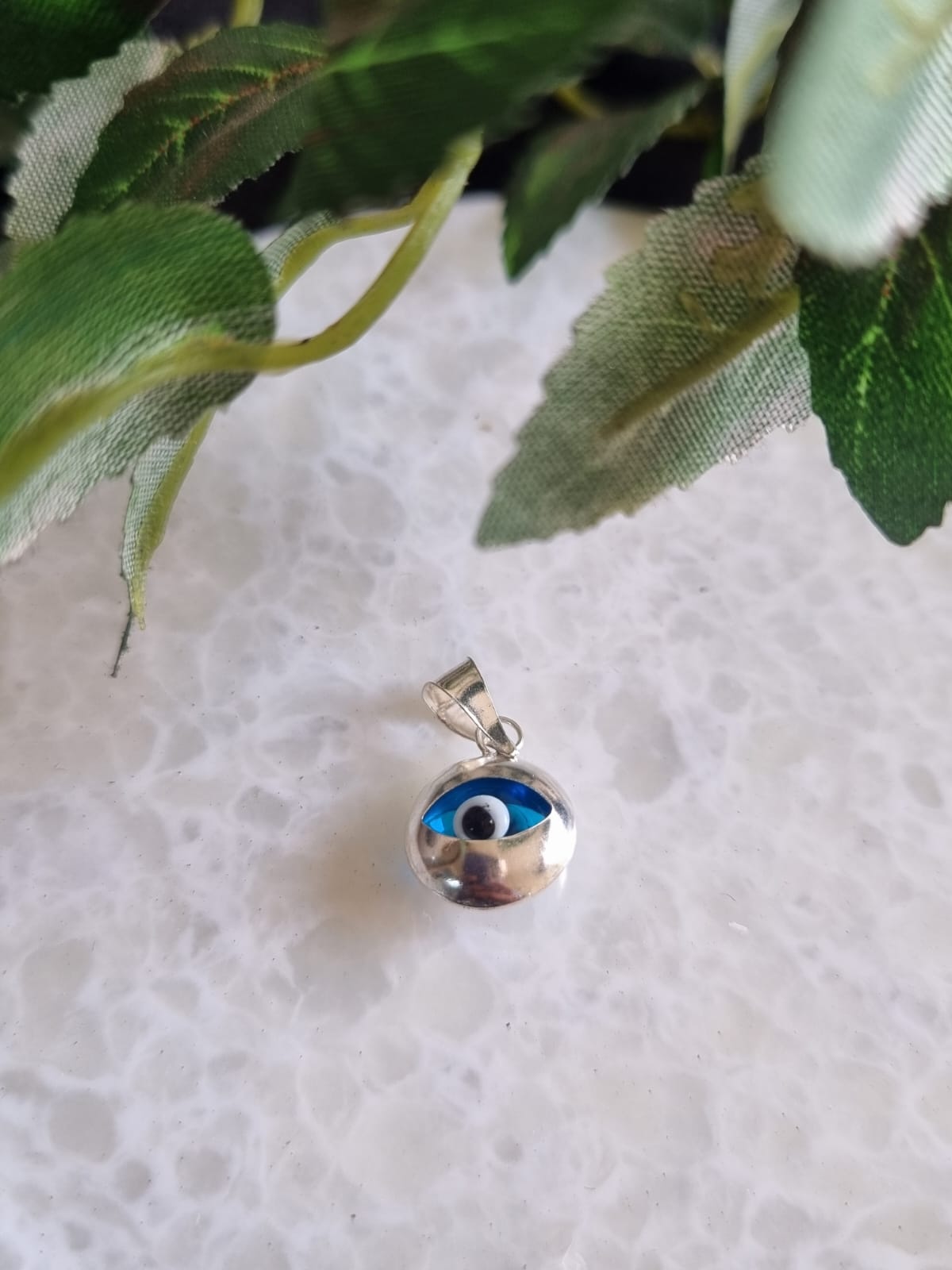 925 Sterling Silver Evil Eye Charm Pendant