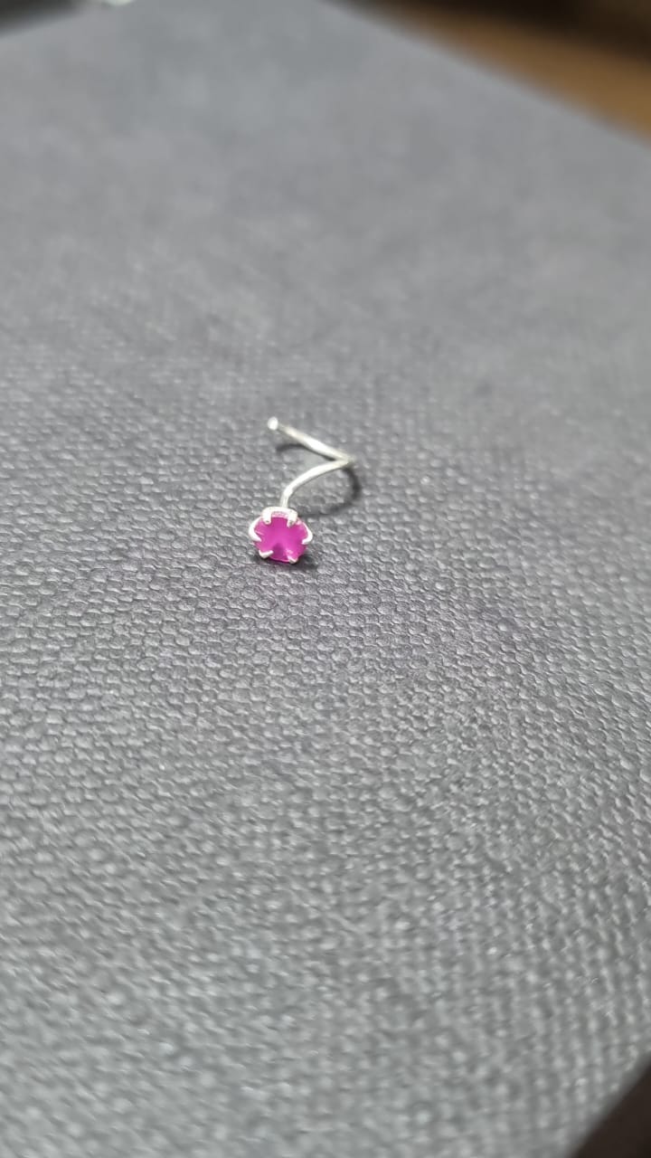 925 Sterling Silver Round Nose Pin