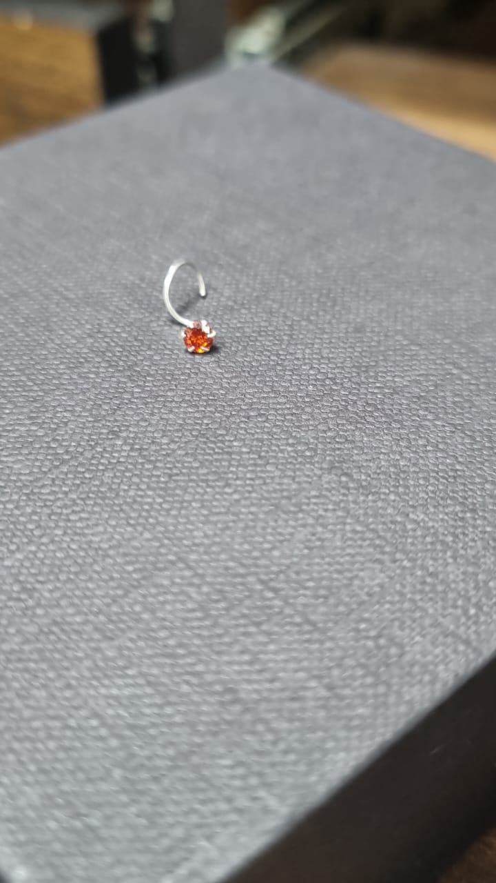 925 Sterling Silver Round Nose Pin