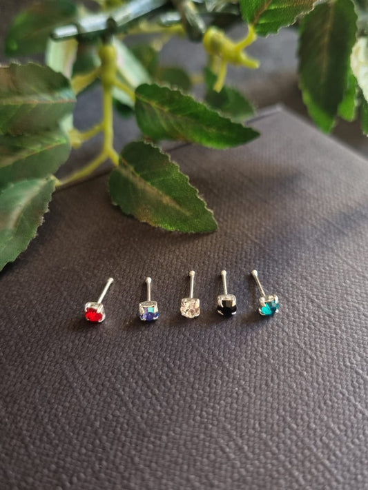 925 Sterling Silver Square Nose Pin