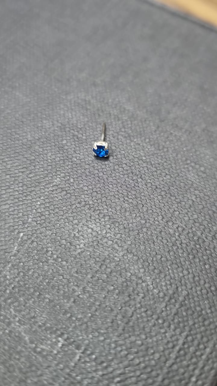925 Sterling Silver Square Nose Pin