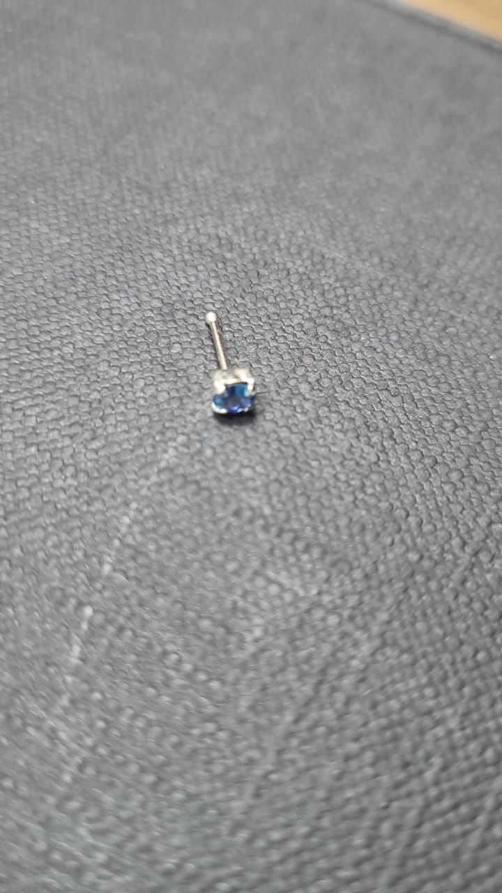 925 Sterling Silver Square Nose Pin