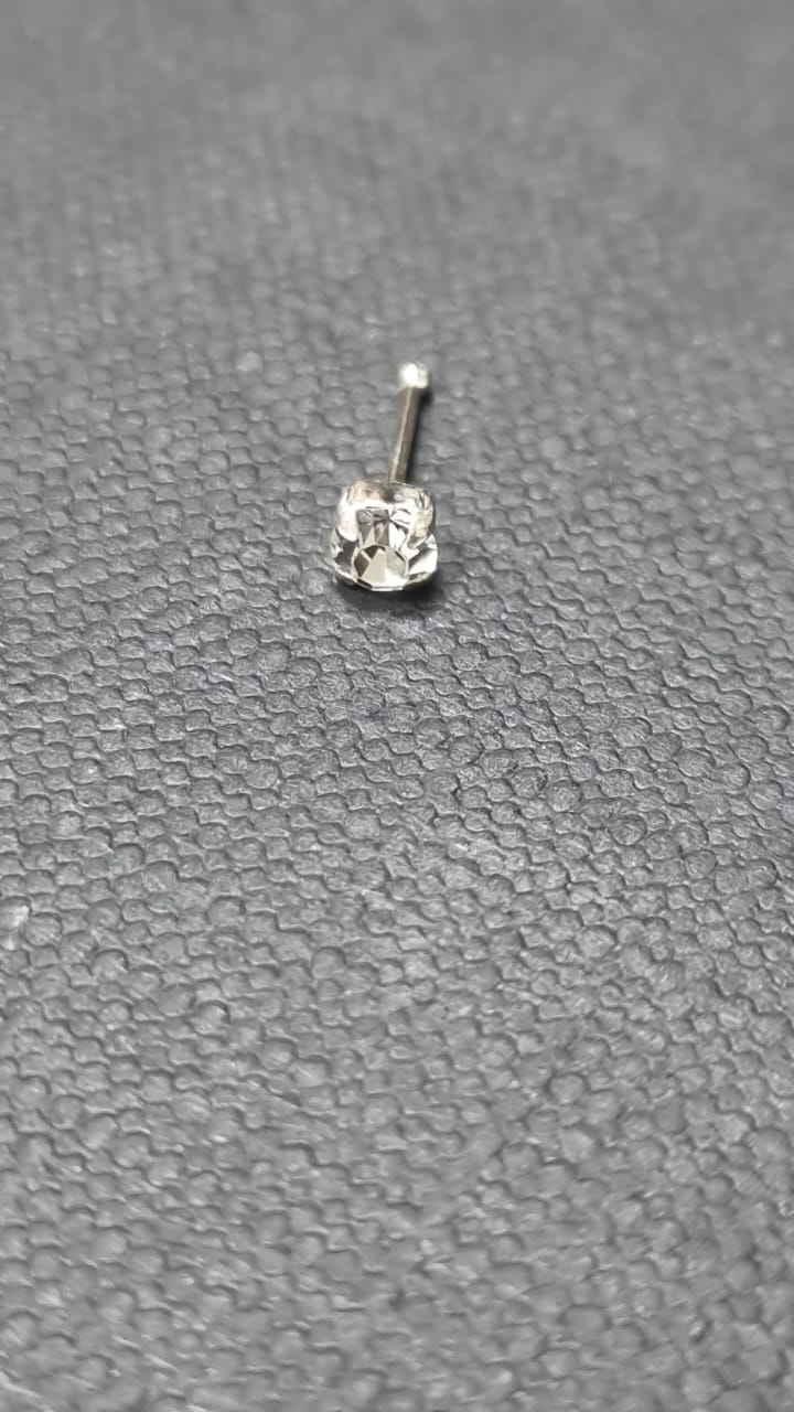 925 Sterling Silver Square Nose Pin