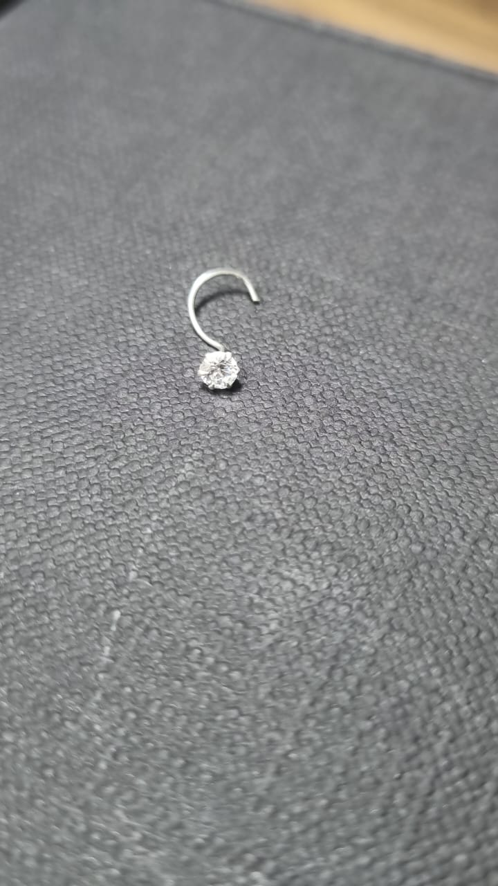 925 Sterling Silver Round Nose Pin